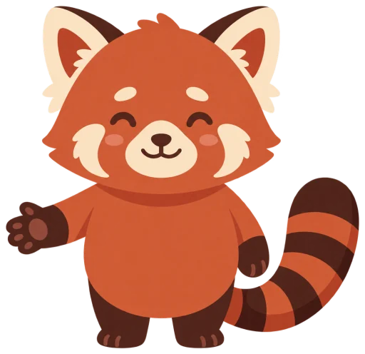 Nori, your red panda focus partner, working beside you